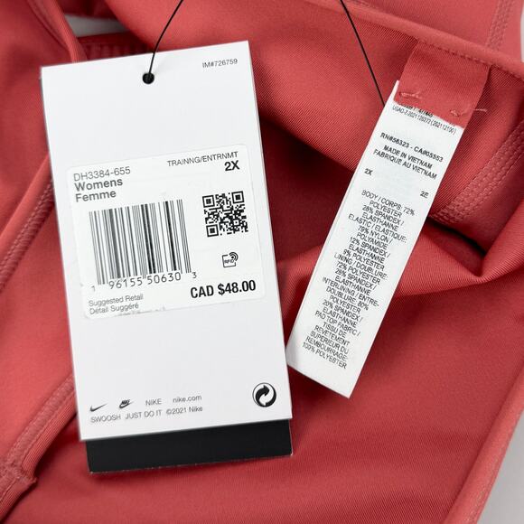 NWT NIKE Dri-FIT Swoosh Women's Medium-Support Padded Sports Bra Plus Size 2X - Picture 5 of 9